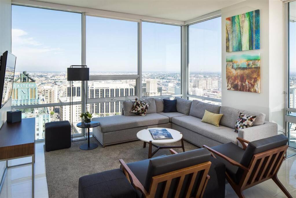 Top Floor High Rise 3 Bed Dtla Skyscraper Penthouse Лос-Анджелес Екстер'єр фото