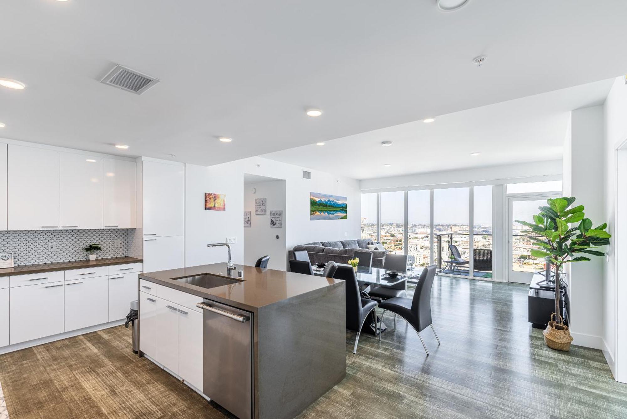 Top Floor High Rise 3 Bed Dtla Skyscraper Penthouse Лос-Анджелес Екстер'єр фото